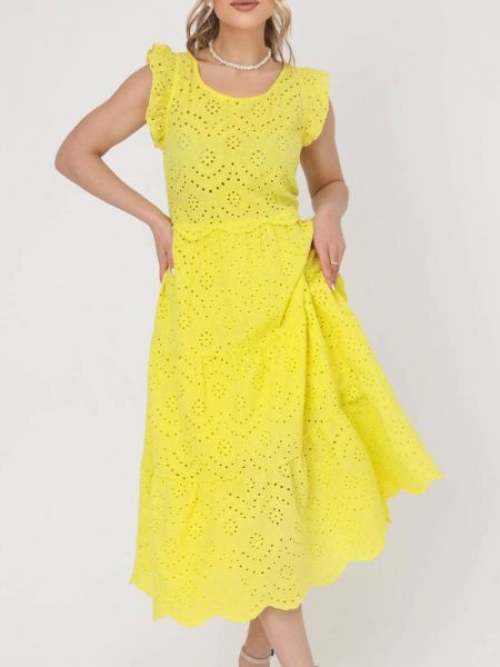 Платье Rise желтое