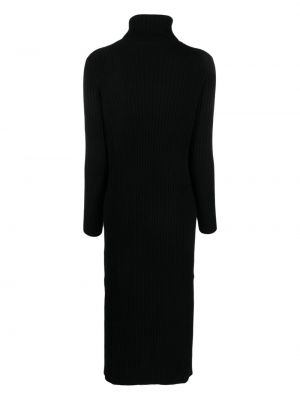 Sukienka midi z kaszmiru Allude czarna