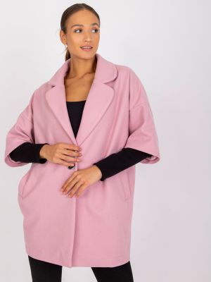 Gombolt kabát Fashionhunters rózsaszín