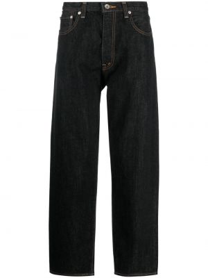 Voľné bavlnené džínsy s nízkym pásom Ma'ry'ya čierna