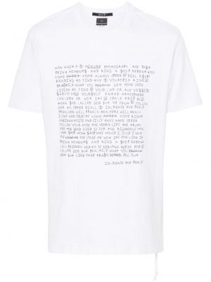 T-shirt à imprimé à imprimé léopard Ksubi blanc