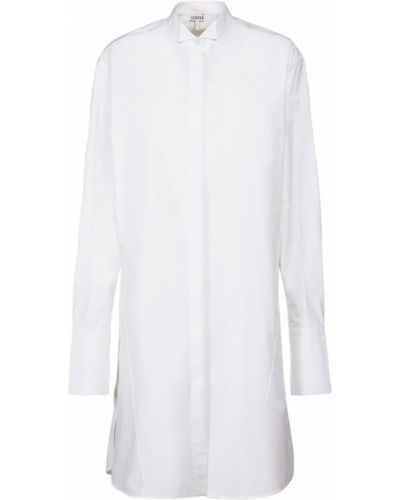 Sukienka midi bawełniane Loewe - biały