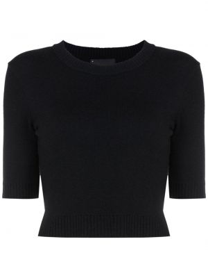 Crop top i stickad Andrea Bogosian svart