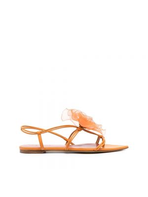Leder sandale Nensi Dojaka orange