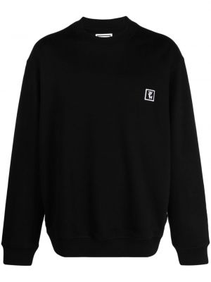 Sweatshirt mit stickerei mit rundem ausschnitt Wooyoungmi schwarz