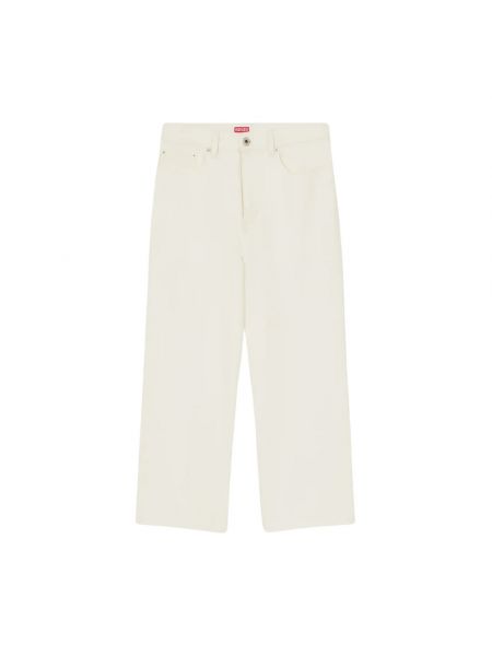 Białe jeansy Kenzo