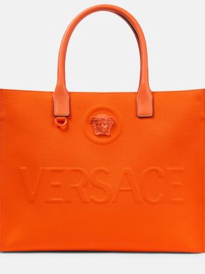 Шопинг чанта Versace оранжево