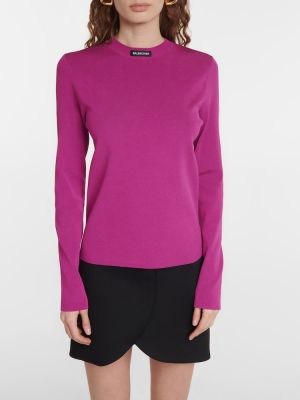Sweter Balenciaga fioletowy