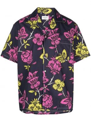 Květinová bavlněná košile s potiskem P.a.r.o.s.h.