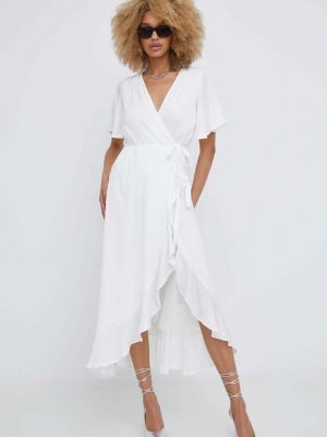 Rozkloszowana sukienka Answear Lab biały