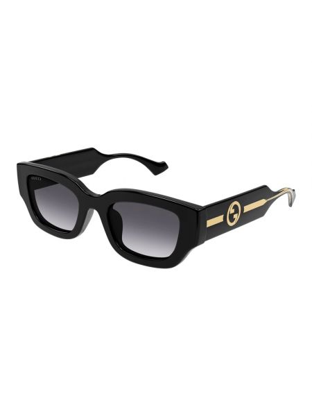 Okulary przeciwsłoneczne w geometryczne wzory Gucci czarne