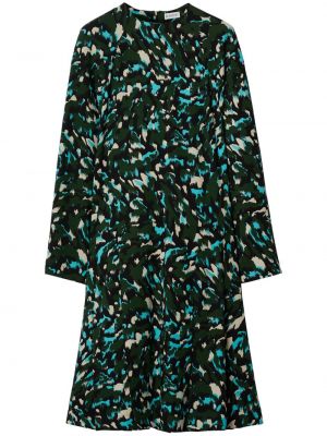 Μάξι φόρεμα με σχέδιο Burberry πράσινο