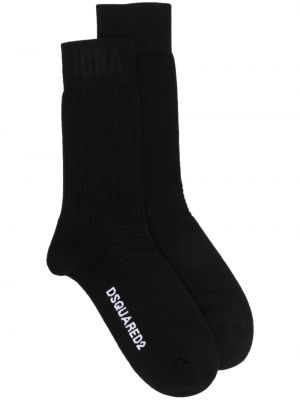 Чорапи Dsquared2 черно