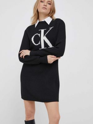 Pamučna midi haljina Calvin Klein Jeans