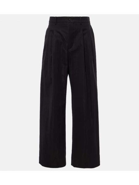 Pantaloni 7/8 di cotone baggy Wardrobe.nyc nero