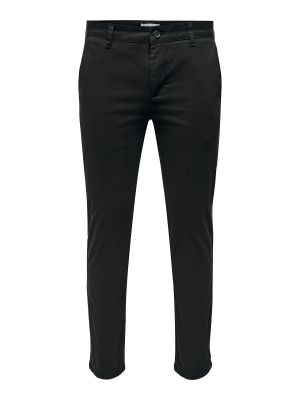 Pantaloni chino Only & Sons nero