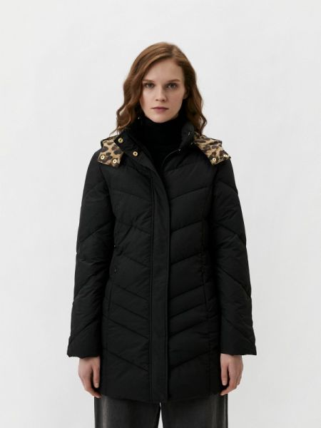 Утепленная демисезонная куртка Cavalli Class черная