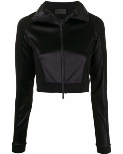Jersey con cremallera de tela jersey Moncler negro