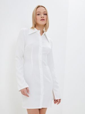 Платье-рубашка Izabella белое
