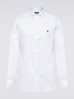 Camicia di cotone Polo Ralph Lauren bianco