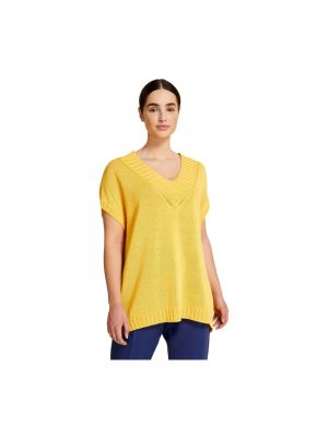 Sweter Marina Rinaldi żółty
