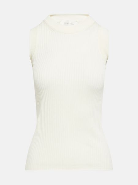 Пуловер без рукавов Sportmax белый