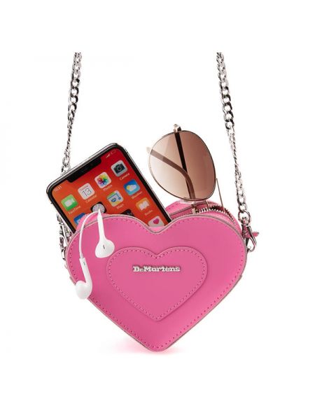 Спортивная сумка с сердечками Dr Martens розовая