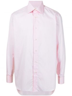 Camisa a rayas Brioni rosa