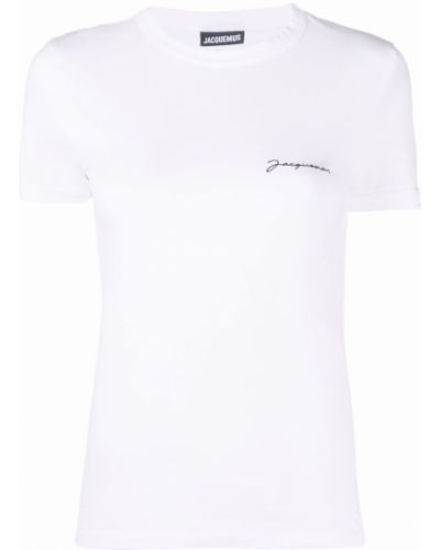 T-shirt ricamato Jacquemus bianco