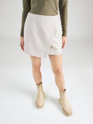 Φούστα mini Abercrombie & Fitch λευκό