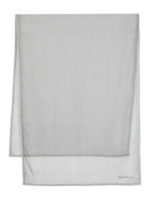 Прозрачен шал бродиран Giorgio Armani сиво