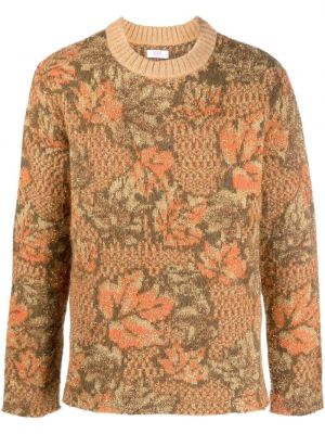 Pullover mit print Erl gold