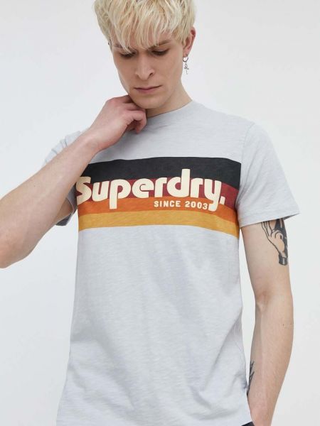 Бавовняна футболка з принтом Superdry