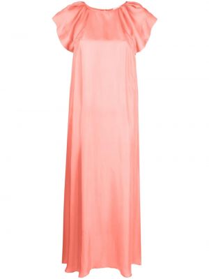 Jedwabna sukienka midi Alysi różowa