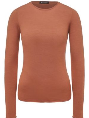 Шерстяной пуловер Colombo коричневый