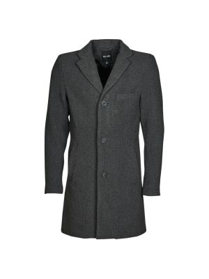 Vlněný kabát Only & Sons šedý