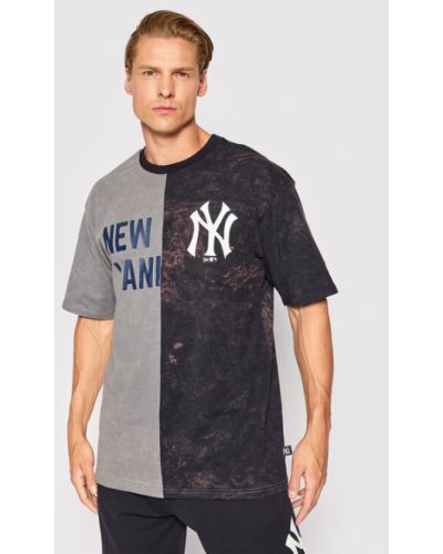New Era Póló New York Yankees Split Graphic 13083854 Szürke Regular Fit
