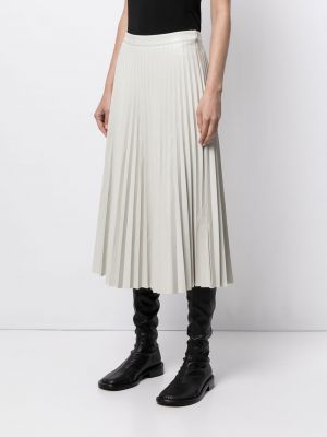 Plisované kožená sukně Proenza Schouler White Label bílé