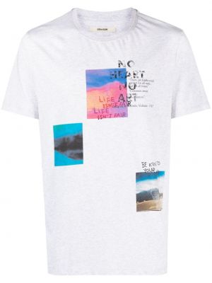 T-shirt mit print Zadig&voltaire grau