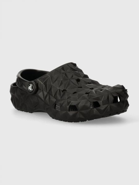 Papuci cu imprimeu geometric Crocs negru