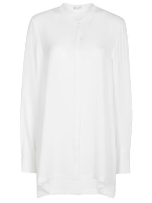 Шелковая блузка Loro Piana белая