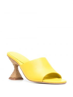 Sandały na obcasie Paloma Barcelo żółte
