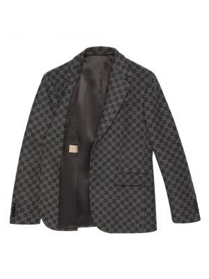 Flanell blazer mit print Gucci