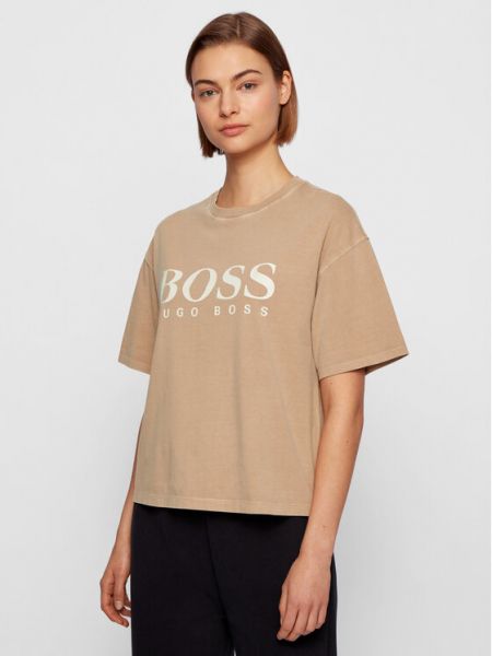 Koszulka Boss beżowa