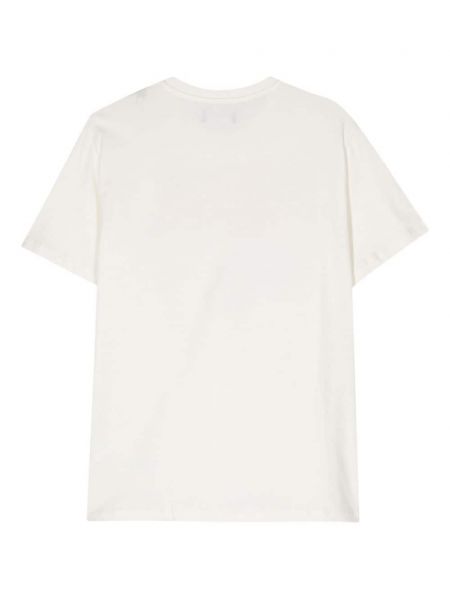 T-shirt en coton à imprimé Vilebrequin blanc