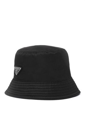 Нейлоновая шляпа Prada черная