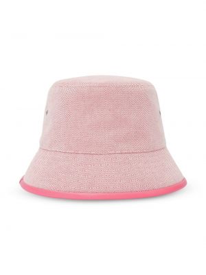 Tikitud müts Burberry roosa