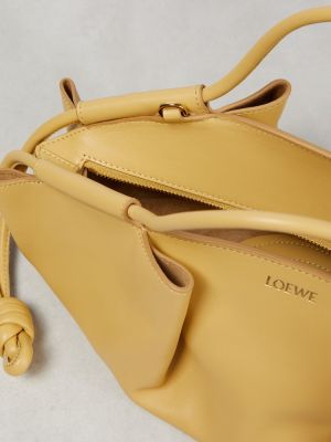 Leder shopper handtasche Loewe gelb