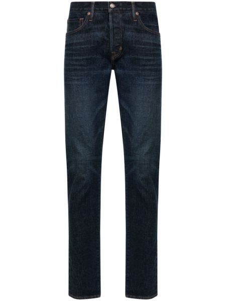 Hoikka slim fit-farkut Tom Ford sininen