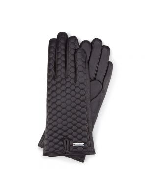 Pikowane rękawiczki Wittchen czarne